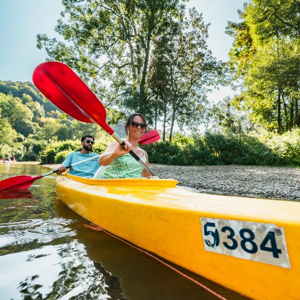 Descente de la Lesse en kayak à Dinant