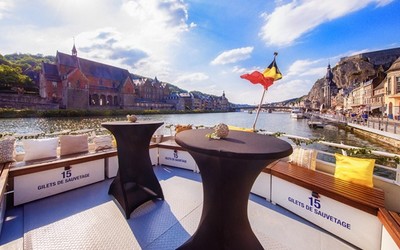 terrasse arrière en navigation en Belgique